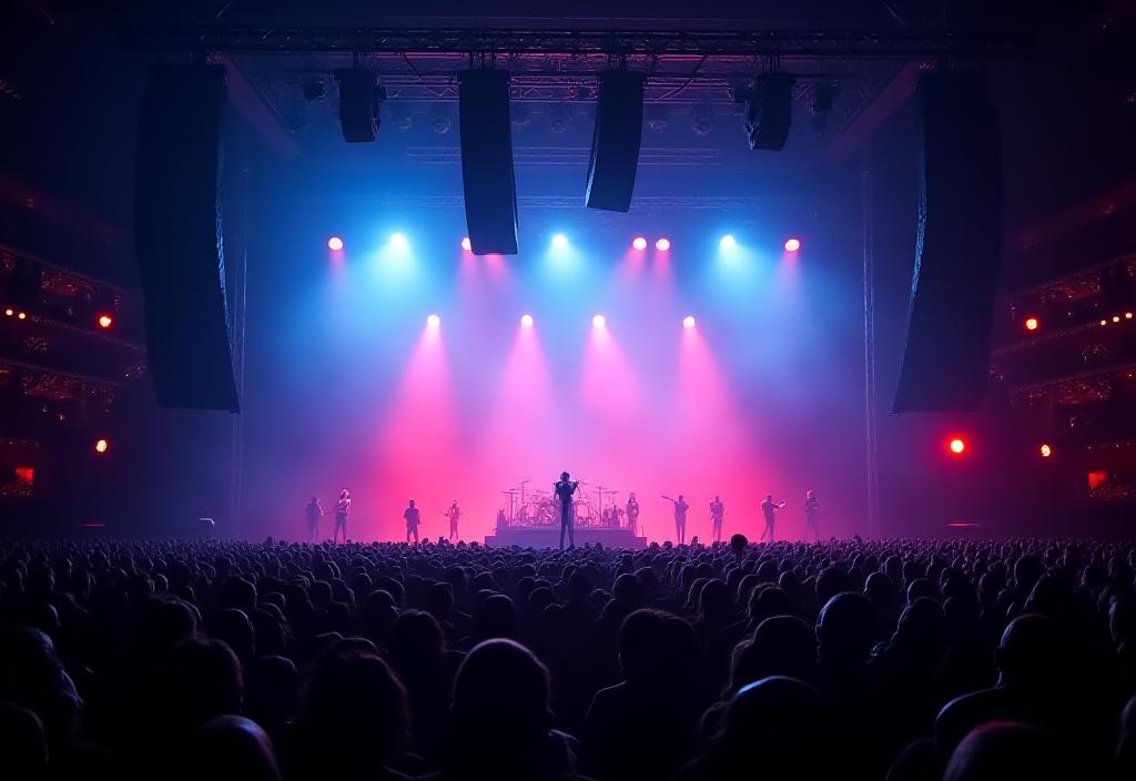 Palcoscenico principale del concerto dal vivo
